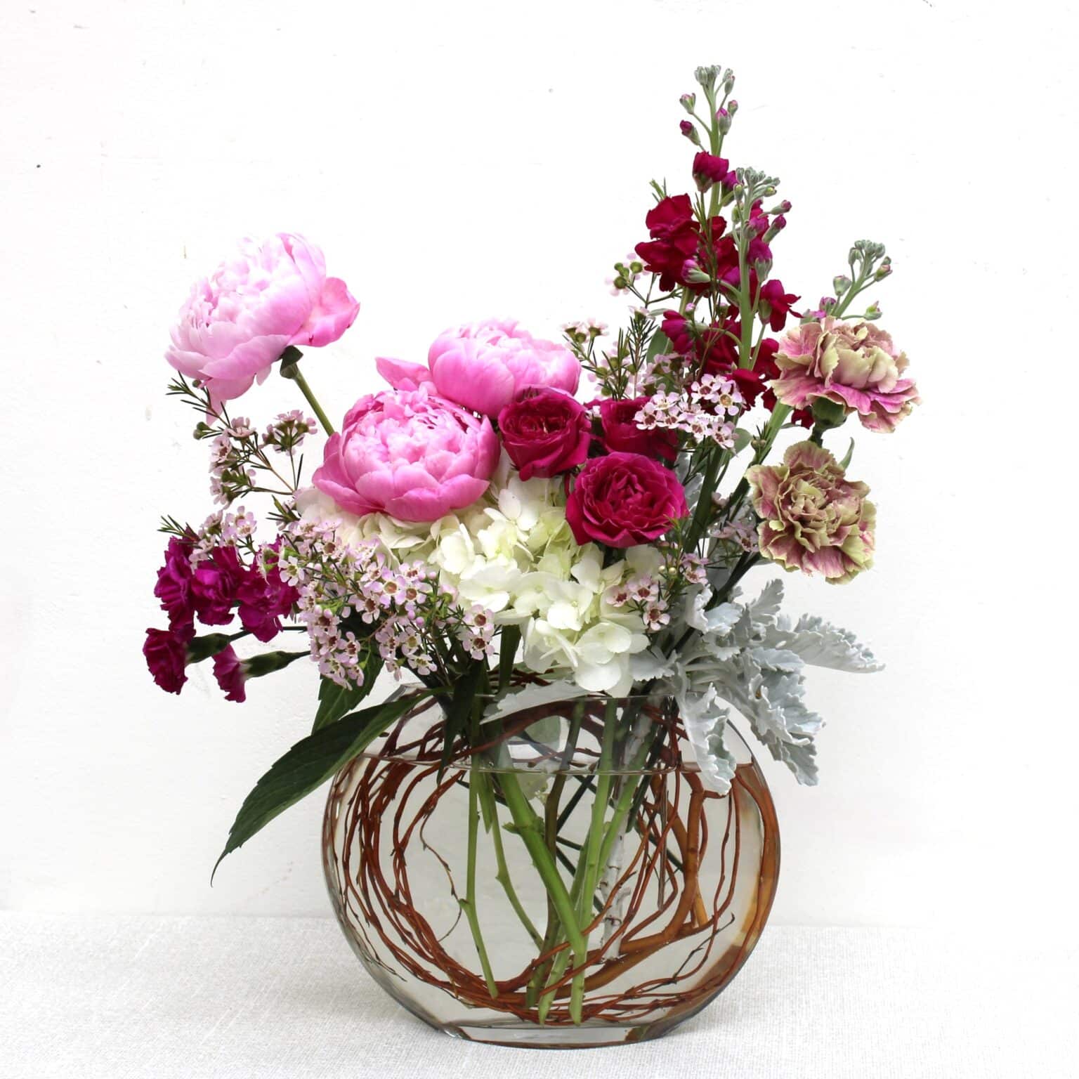 Spring Peony Bouquet Design Class Four Seasons Flowers Flower